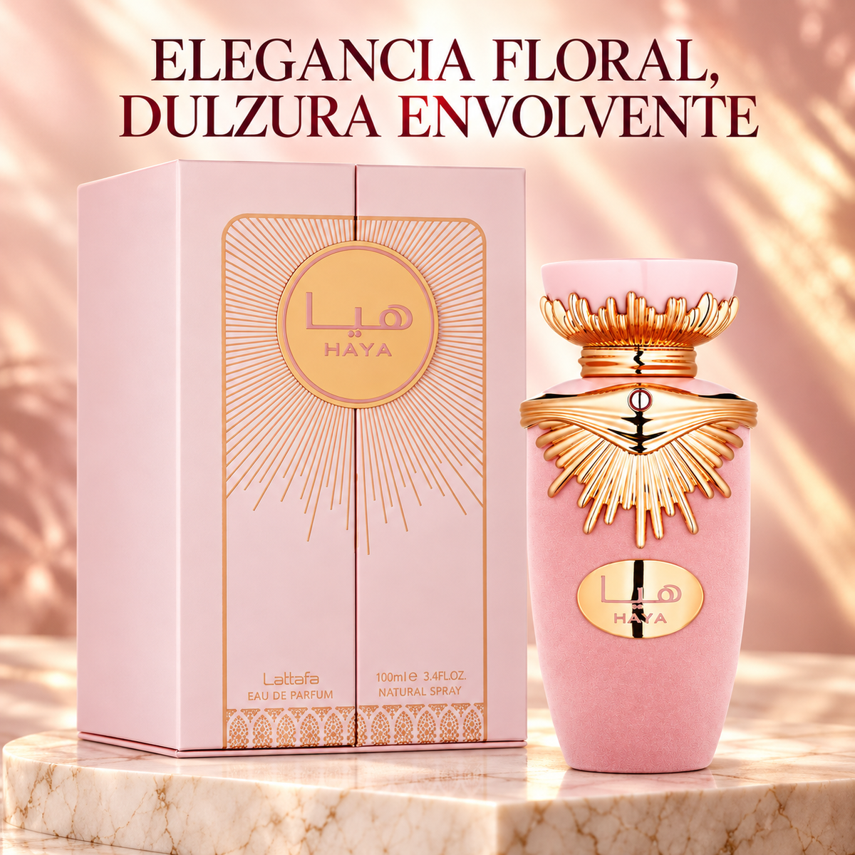 Lattafa – Haya Perfume Floral y Dulce para Mujer 100 ml