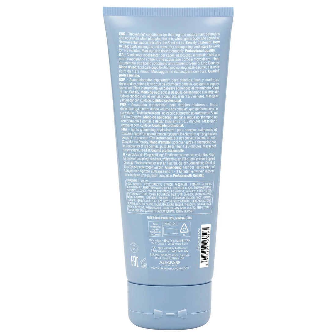 Alfaparf, Acondicionador SemiDiLino Tickening 200 ml