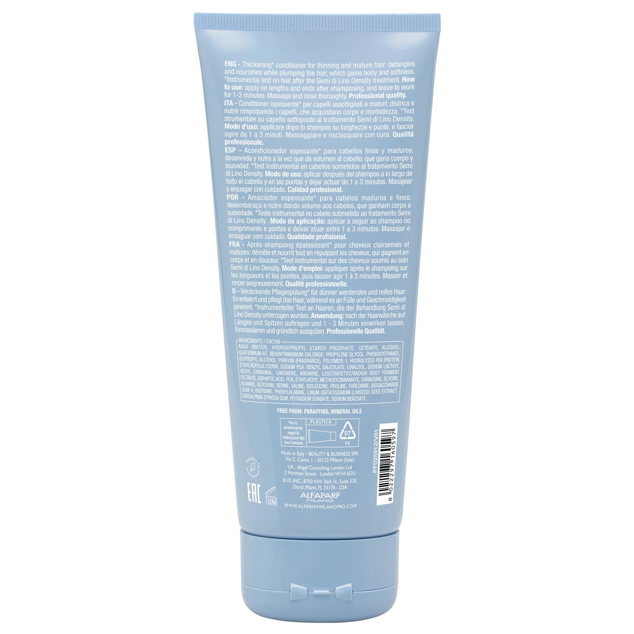 Alfaparf, Acondicionador SemiDiLino Tickening 200 ml