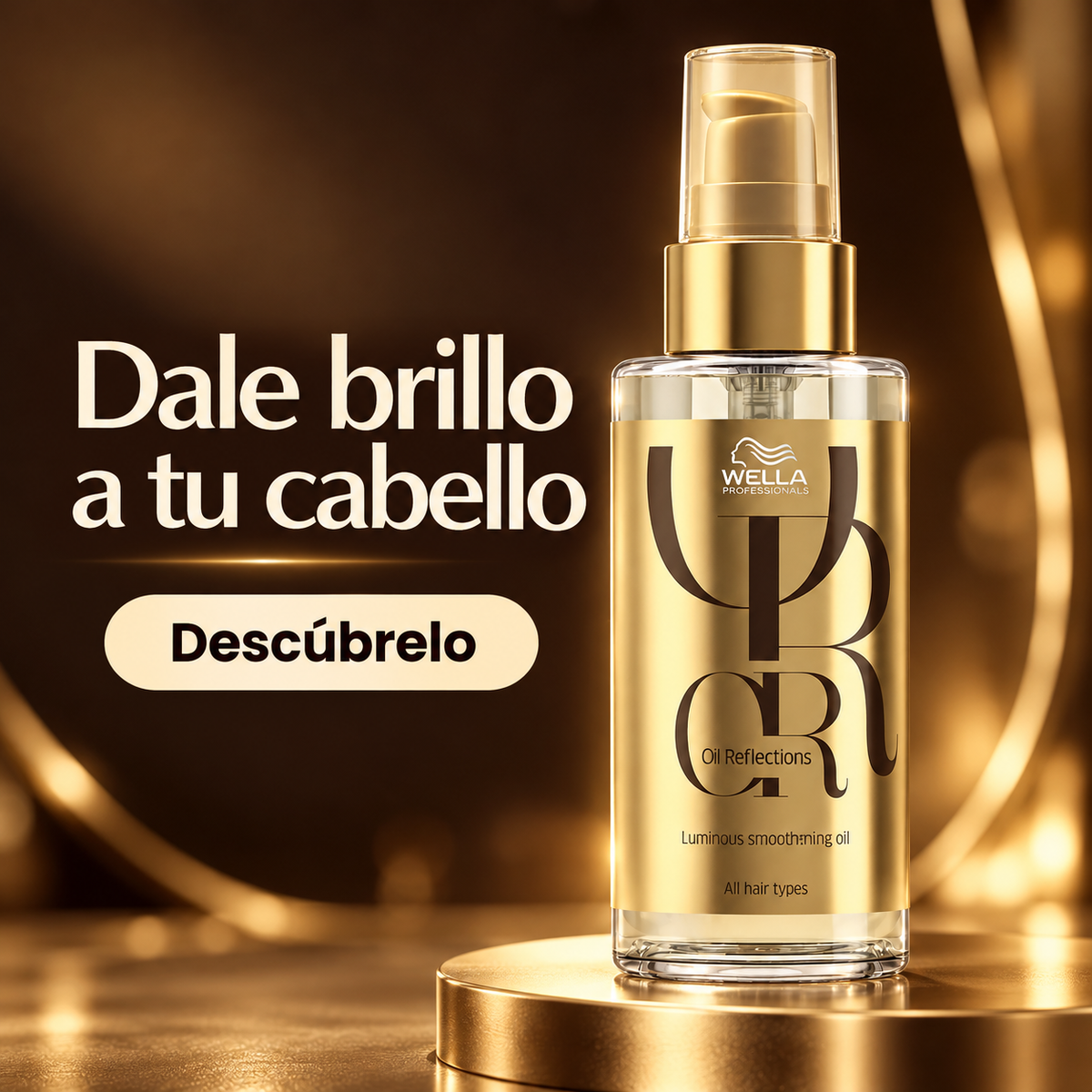 Wella Professionals – Aceite capilar suavizante Oil Reflections para todo tipo de cabello 100 ml