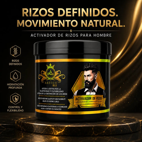 Artico Men – Curl Activator with Shea, Aloe Vera and Keratin for Curly and Wavy Hair 500ml