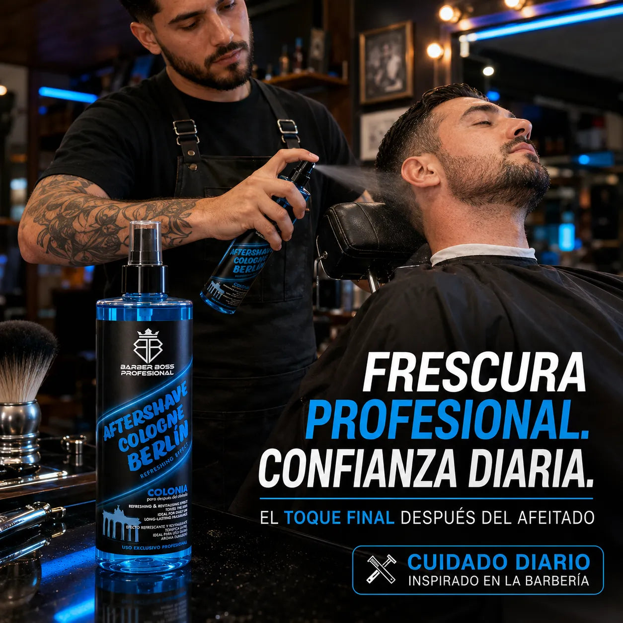 Barber Boss – Aftershave para Hombre Refrescante Berlín 400 ml