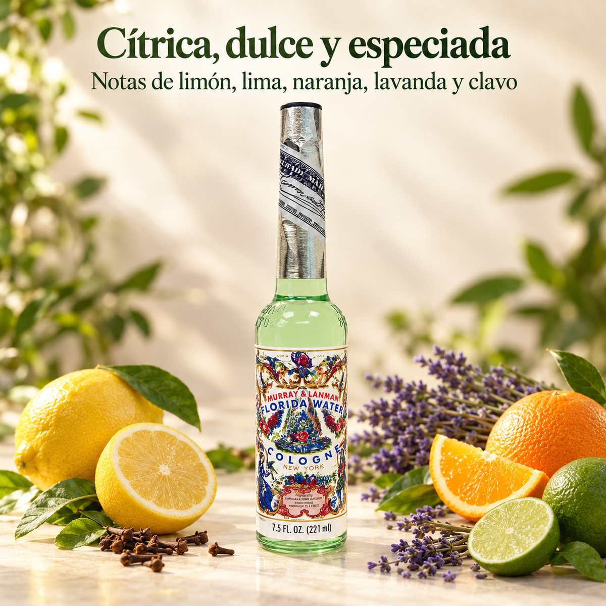 Murray & Lanman – Florida Water Colonia cítrica y especiada 221 ml