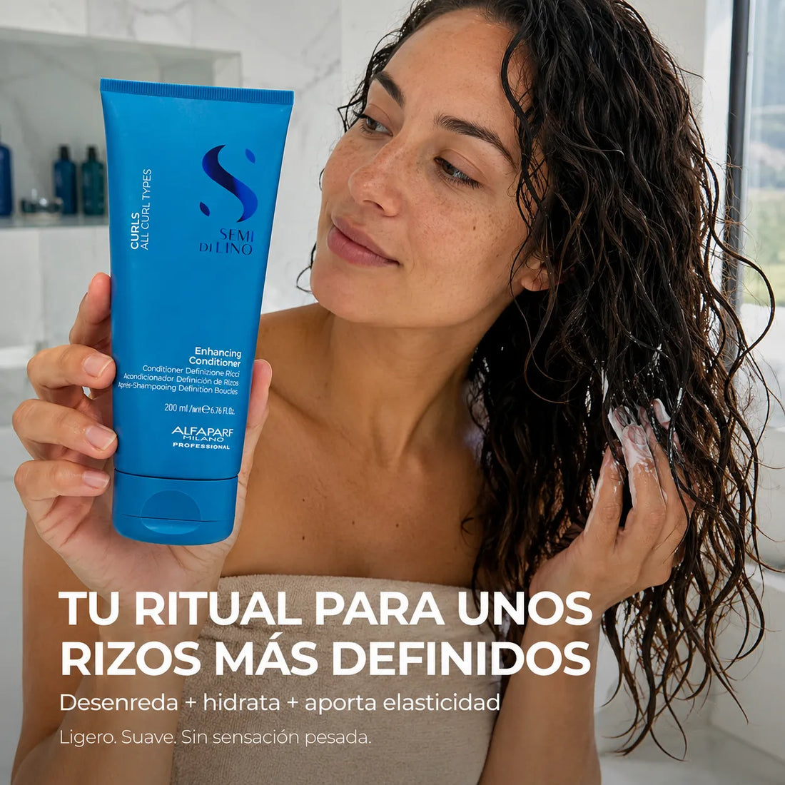 Alfaparf Semi di Lino – Acondicionador para cabello rizado definidor 200ml