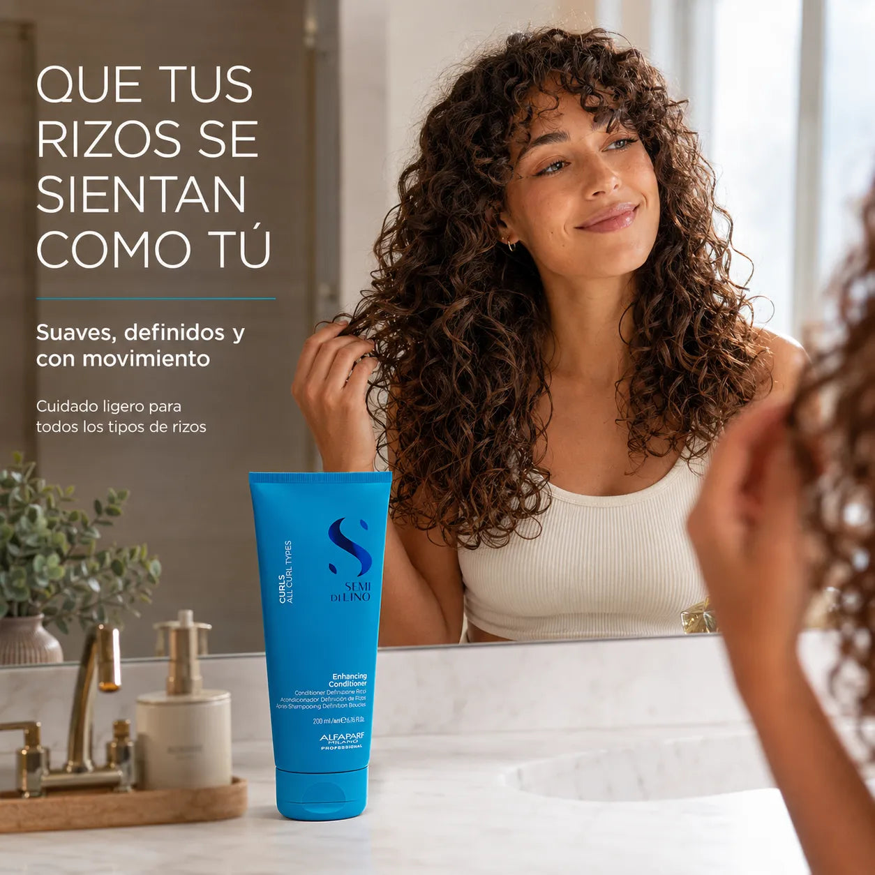 Alfaparf Semi di Lino – Acondicionador para cabello rizado definidor 200ml