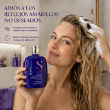 Alfaparf Milano – Champú antiamarillo para cabello rubio y plateado 250/1000 ml