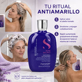 Alfaparf Milano – Champú antiamarillo para cabello rubio y plateado 250/1000 ml