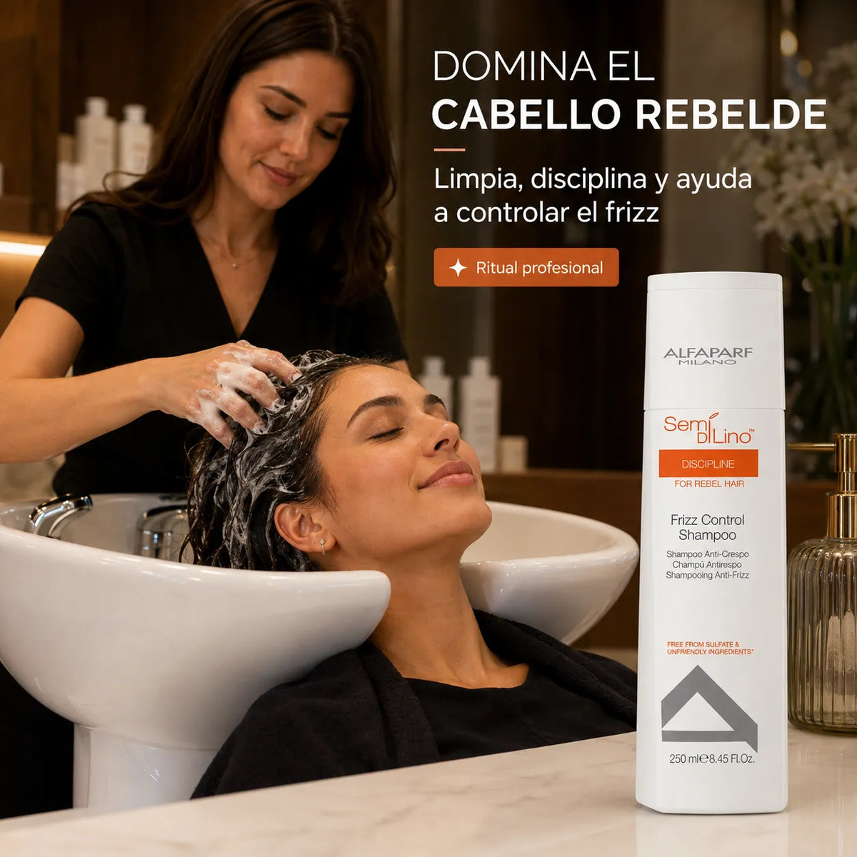Alfaparf – Champô anti-frizz para cabelo rebelde 250ml