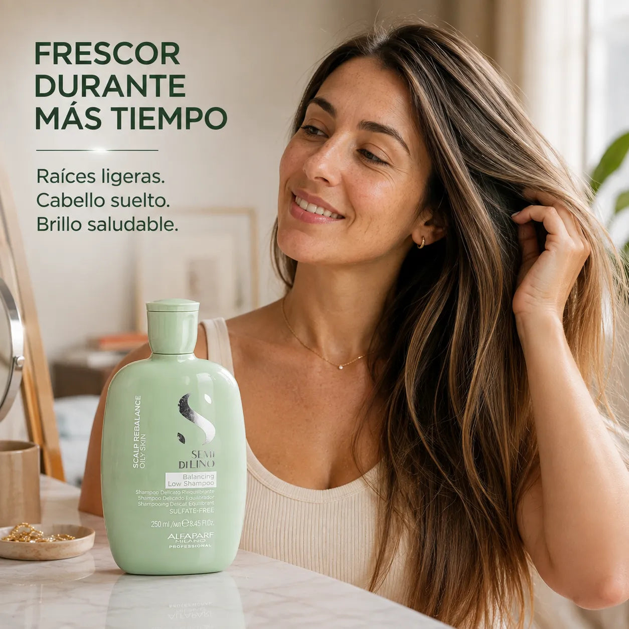 Alfaparf Semi Di Lino – Champú para Cuero Cabelludo Graso Equilibrante 250 ml