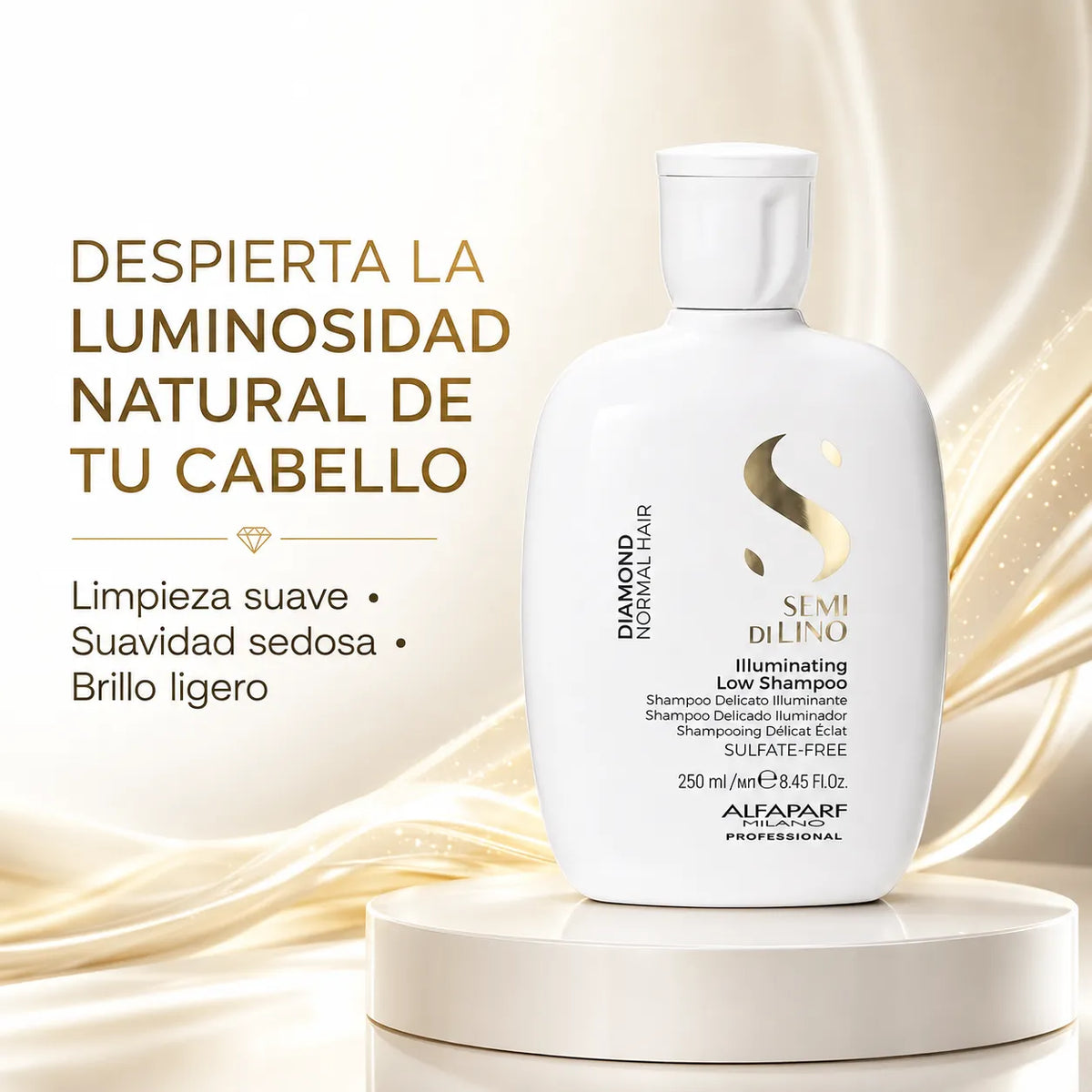 Alfaparf Semi Di Lino – Champô Iluminador para Cabelo Opaco 250ml