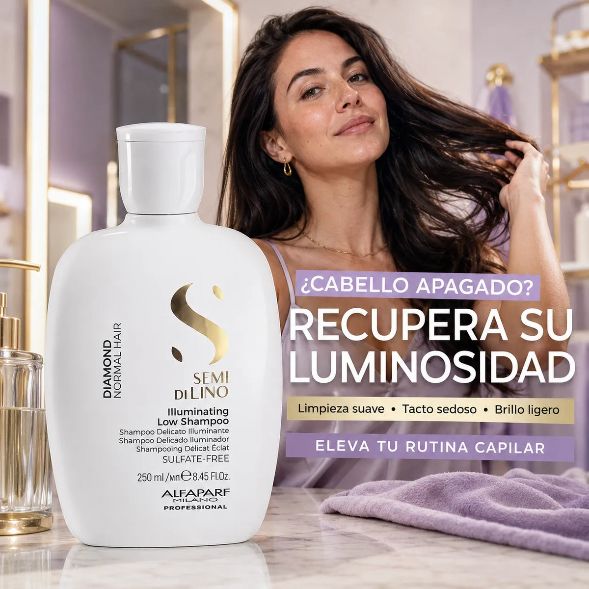 Alfaparf Semi Di Lino – Champô Iluminador para Cabelo Opaco 250ml