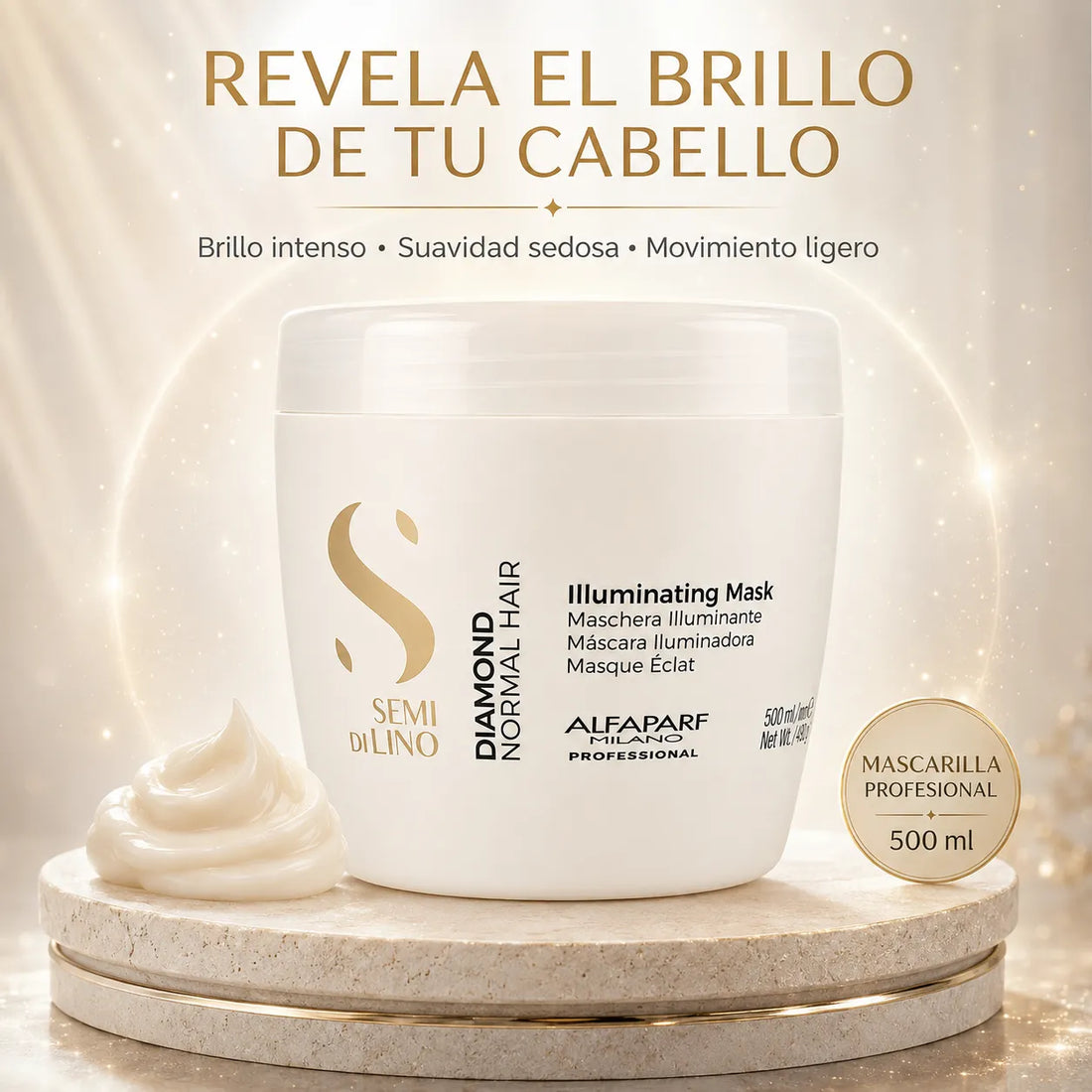 Alfaparf – Mascarilla iluminadora para cabello apagado 200/500 ml