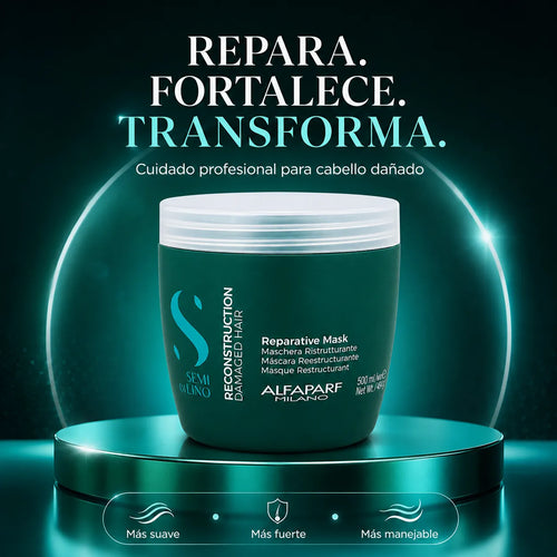 Alfaparf Semi Di Lino – Mascarilla para Cabello Dañado Reparadora 500 ml