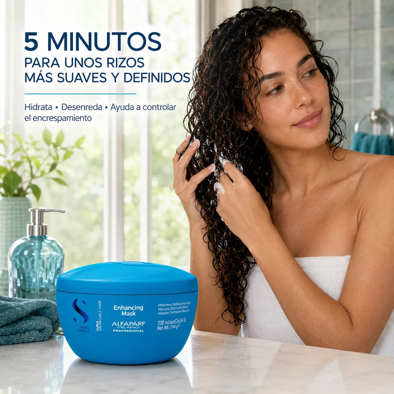 ALFAPARF – Mascarilla para Cabello Rizado de Definición e Hidratación 200 ml / 500 ml
