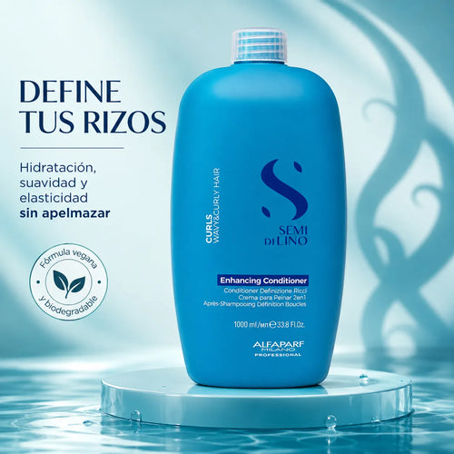 Alfaparf Milano Semi Di Lino Curls – Acondicionador para cabello rizado 1000 ml