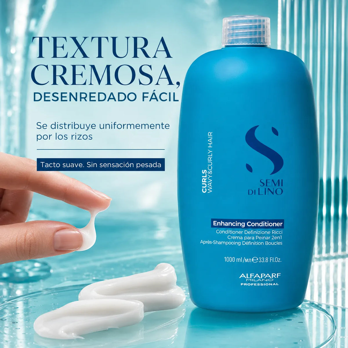 Alfaparf Milano Semi Di Lino Curls – Amaciador para cabelo encaracolado 1000 ml