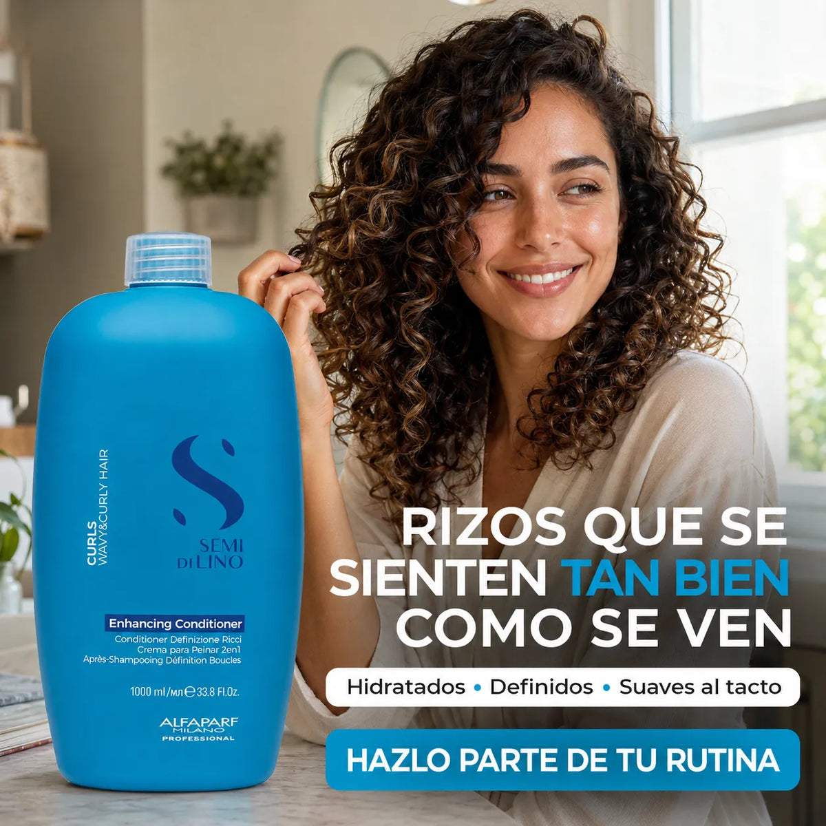 Alfaparf Milano Semi Di Lino Curls – Amaciador para cabelo encaracolado 1000 ml