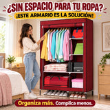 Armario Ropero Portátil con Compartimentos 105 × 45 × 175 cm