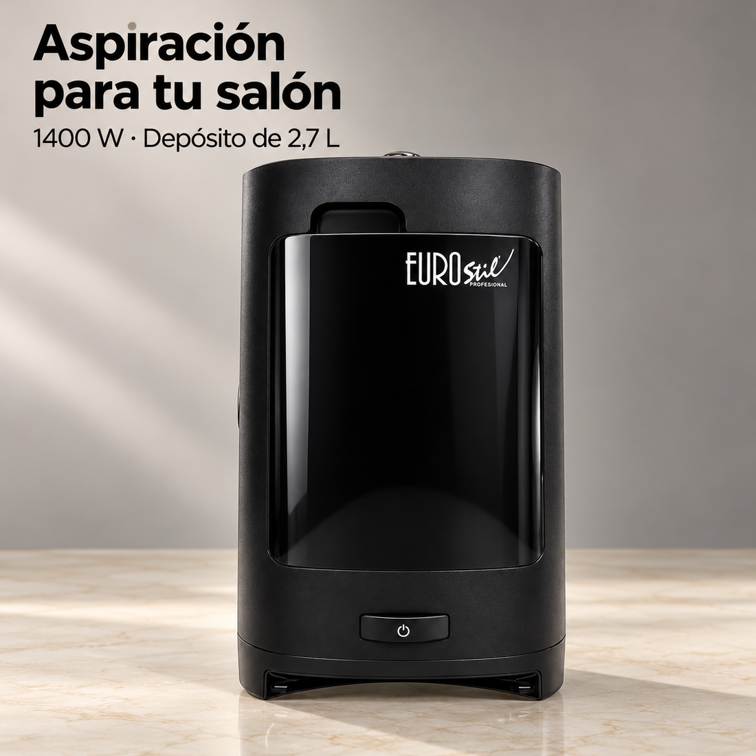 Eurostil – Aspirador de cabellos para peluquería 1400 W · 2,7 L