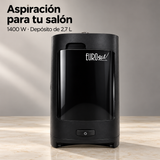 Eurostil – Aspirador de cabellos para peluquería 1400 W · 2,7 L