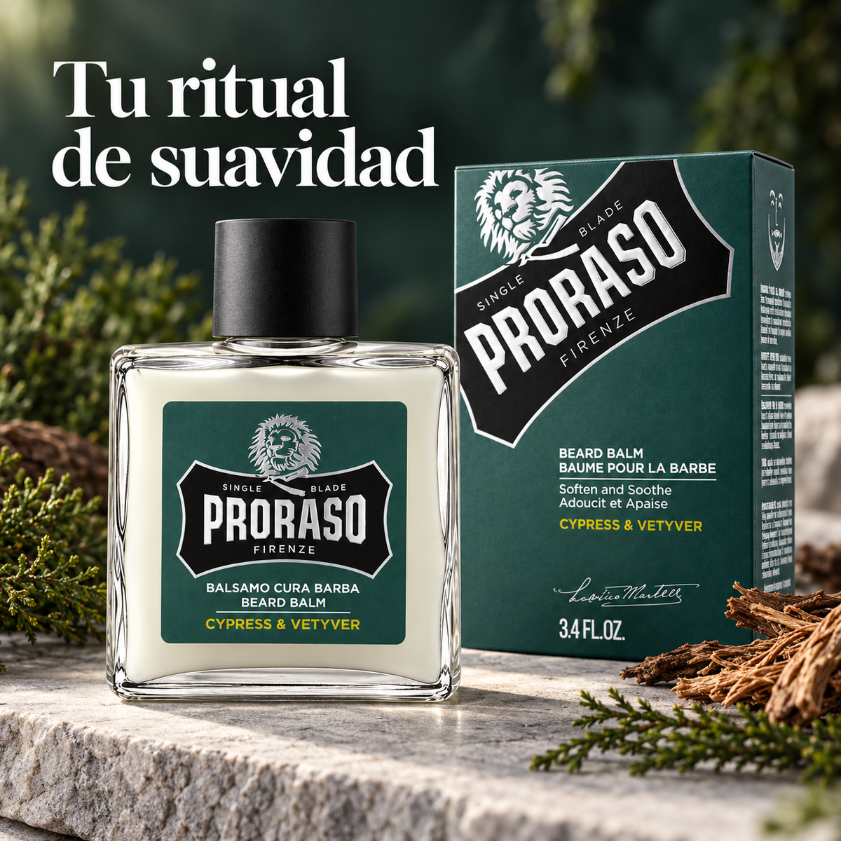 Proraso – Bálsamo para barba suavizante Cypress & Vetyver 100 ml