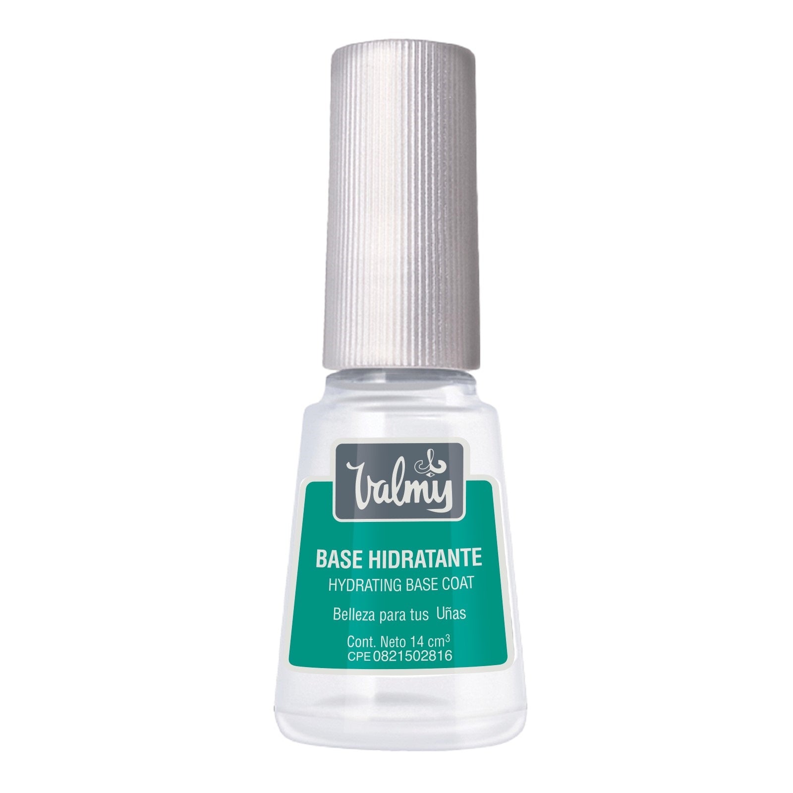 Valmy Base Hidratante para Uñas con Keratina y Vitamina E – Tratamiento de Esmalte Protector y Fortalecedor (14 ml)