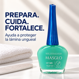 Masglo – Base Fortalecedora Ajo y Limón para Uñas Débiles 13,5 ml
