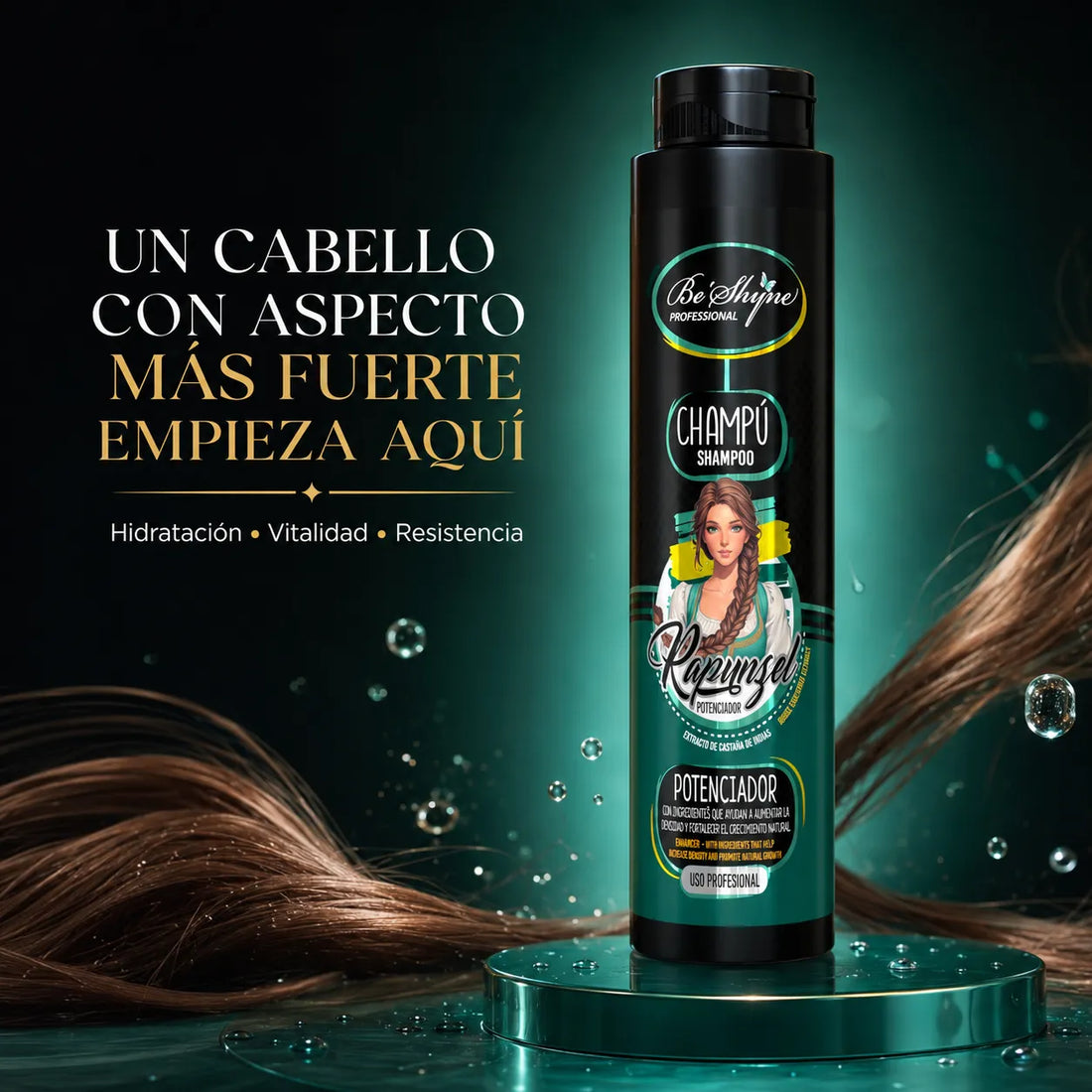 KIT RAPUNZEL, CHAMPÚ + MASCARILLA DE 500GR  Be´Shyne