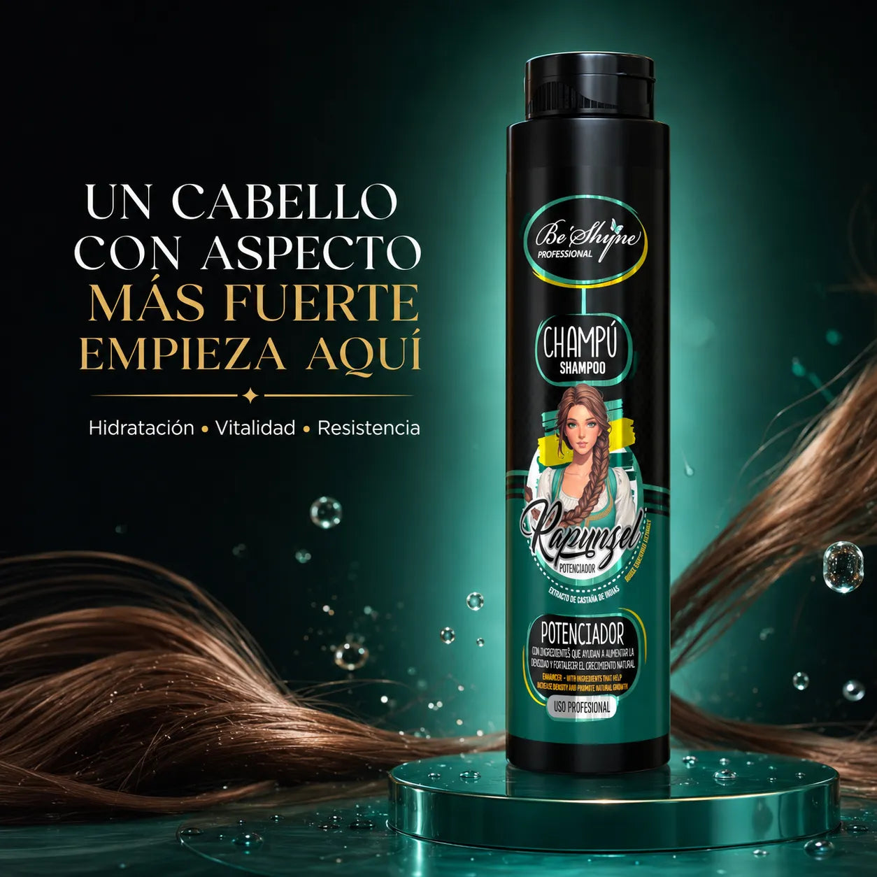 KIT RAPUNZEL, CHAMPÚ + MASCARILLA DE 500GR  Be´Shyne