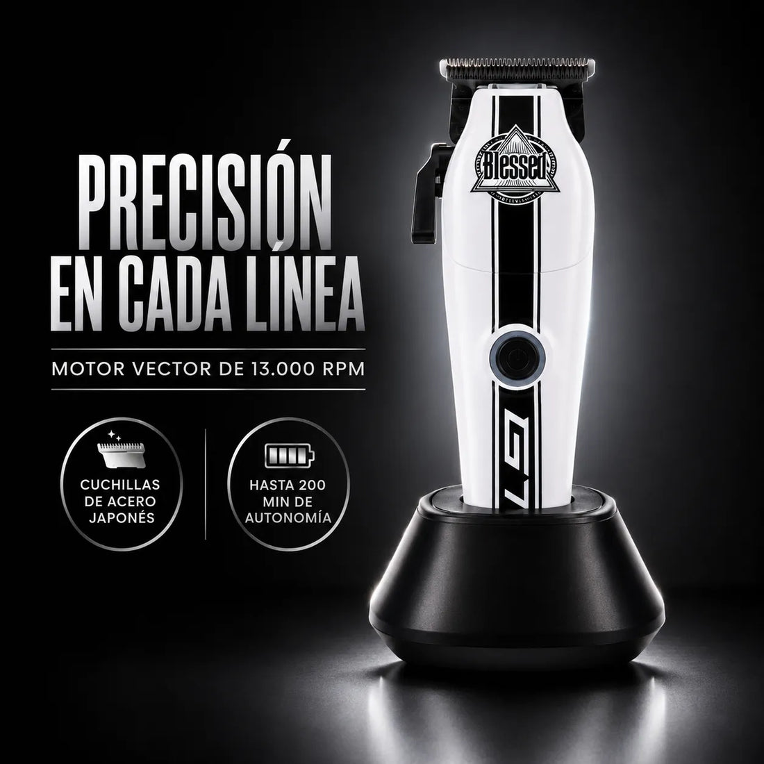 Blessed – Máquina de Retoque para Barbería GTX Trimmer 150 mm