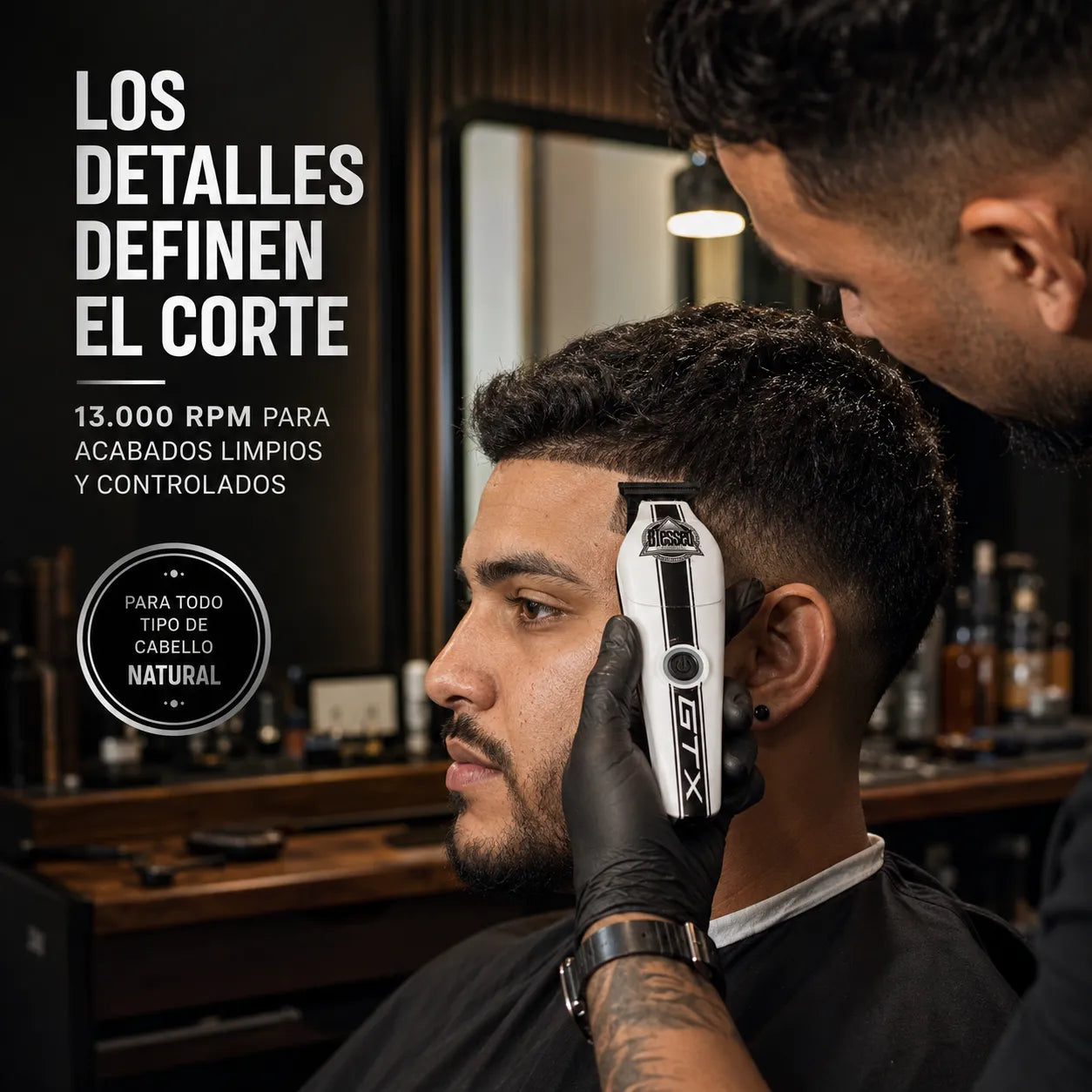 Blessed – Máquina de Retoque para Barbería GTX Trimmer 150 mm