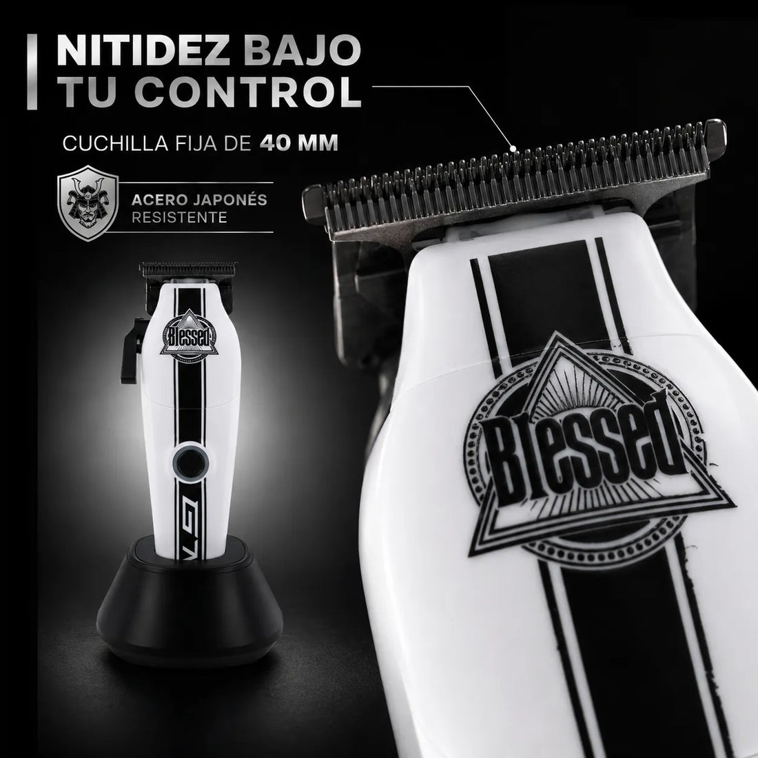 Blessed – Máquina de Retoque para Barbería GTX Trimmer 150 mm
