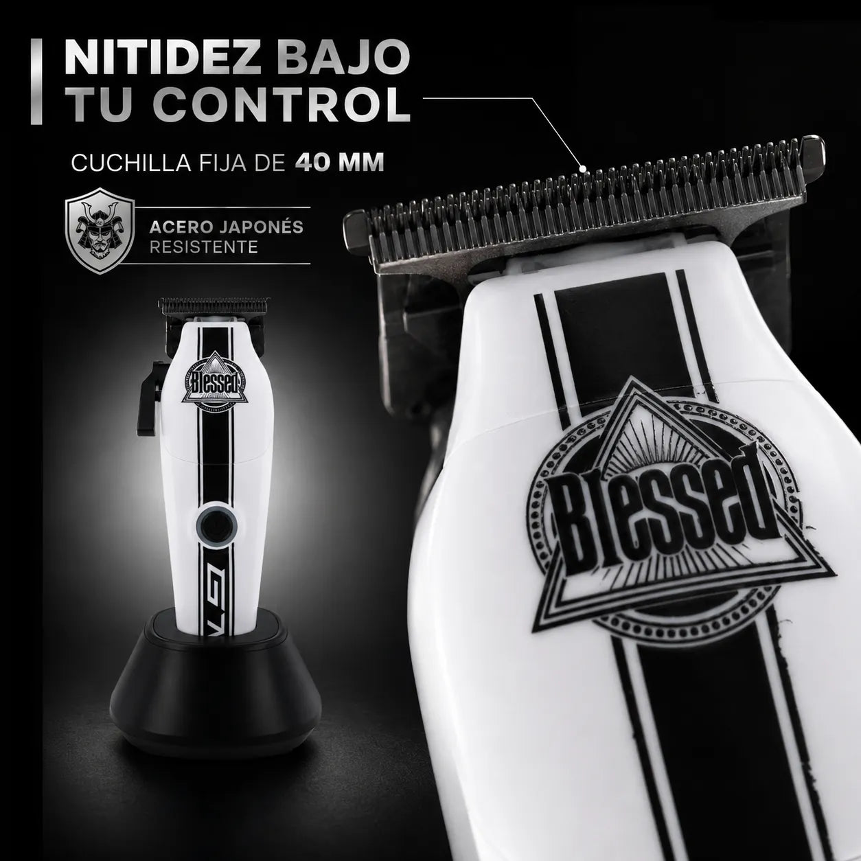Blessed – Máquina de Retoque para Barbería GTX Trimmer 150 mm