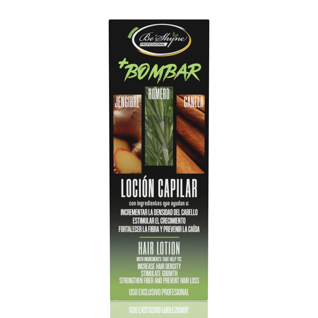 Be'Shyne +Bombar – Loción capilar para cabello con caída 125 ml