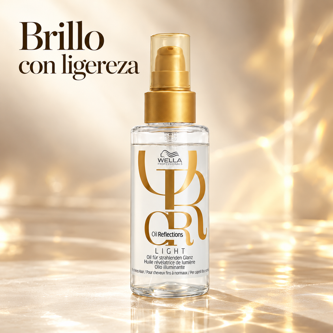 Wella Professionals – Aceite capilar ligero Oil Reflections Light para cabello fino a medio 100 ml