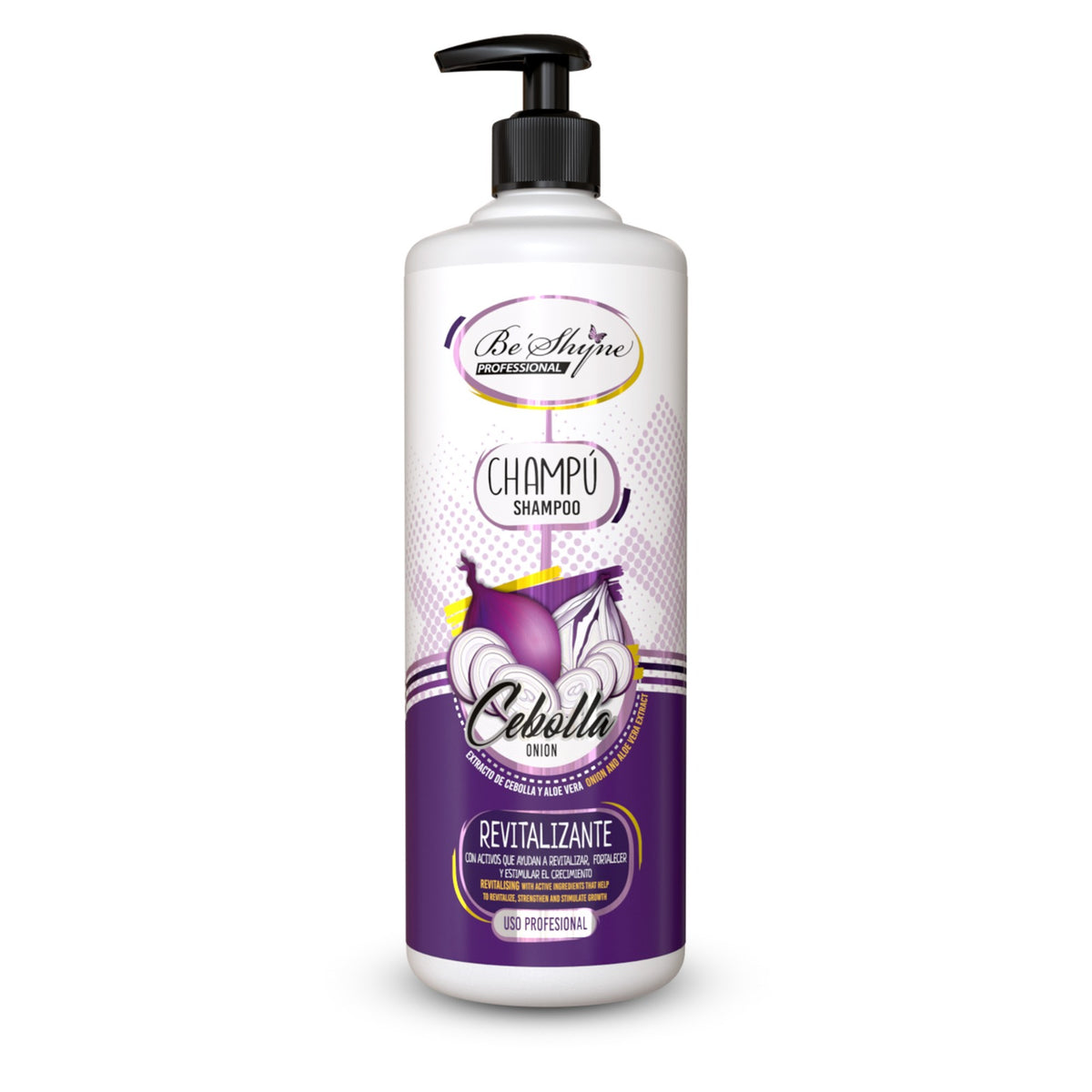 Be´Shyne® – Champú Revitalizante de Cebolla para Todo Tipo de Cabello 1000ml