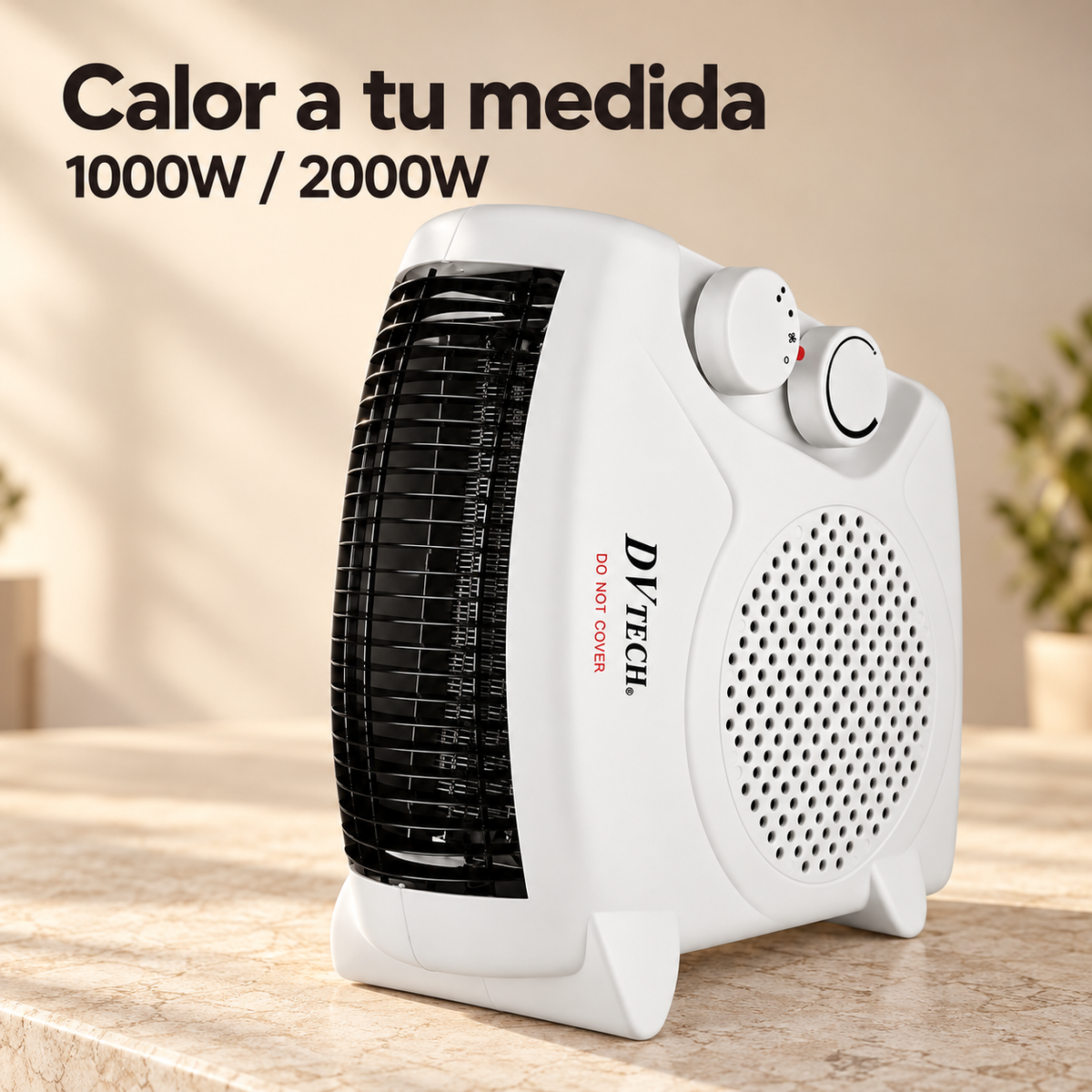 Dvtech – Calefactor termoventilador eléctrico vertical 2000W DV26876