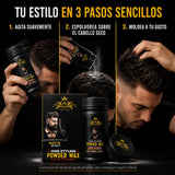 Ártico Men® – Cera en polvo para hombre con acabado mate y volumen 20 g