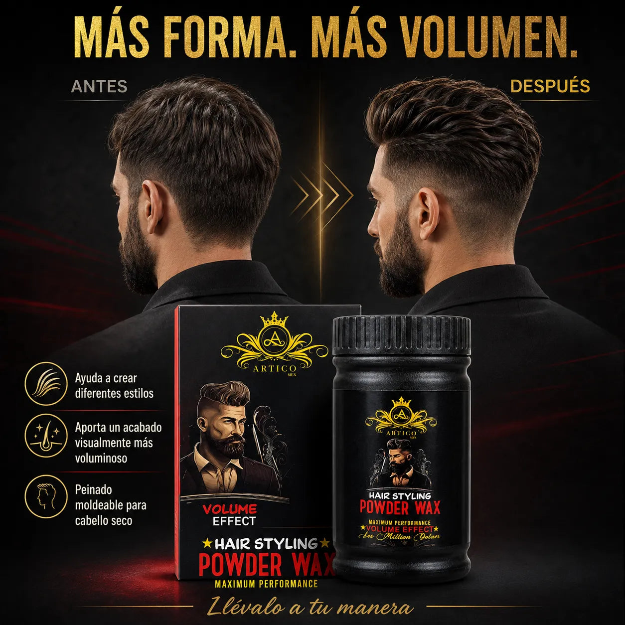Ártico Men® – Volumizing powder wax 20 g
