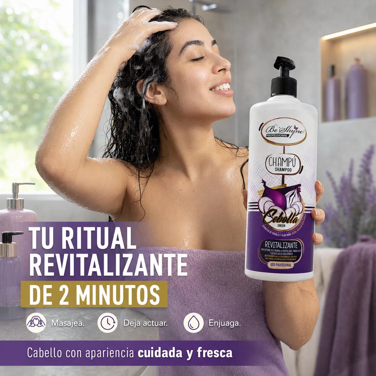 Be´Shyne® – Revitalizing Onion Shampoo for All Hair Types 1000ml