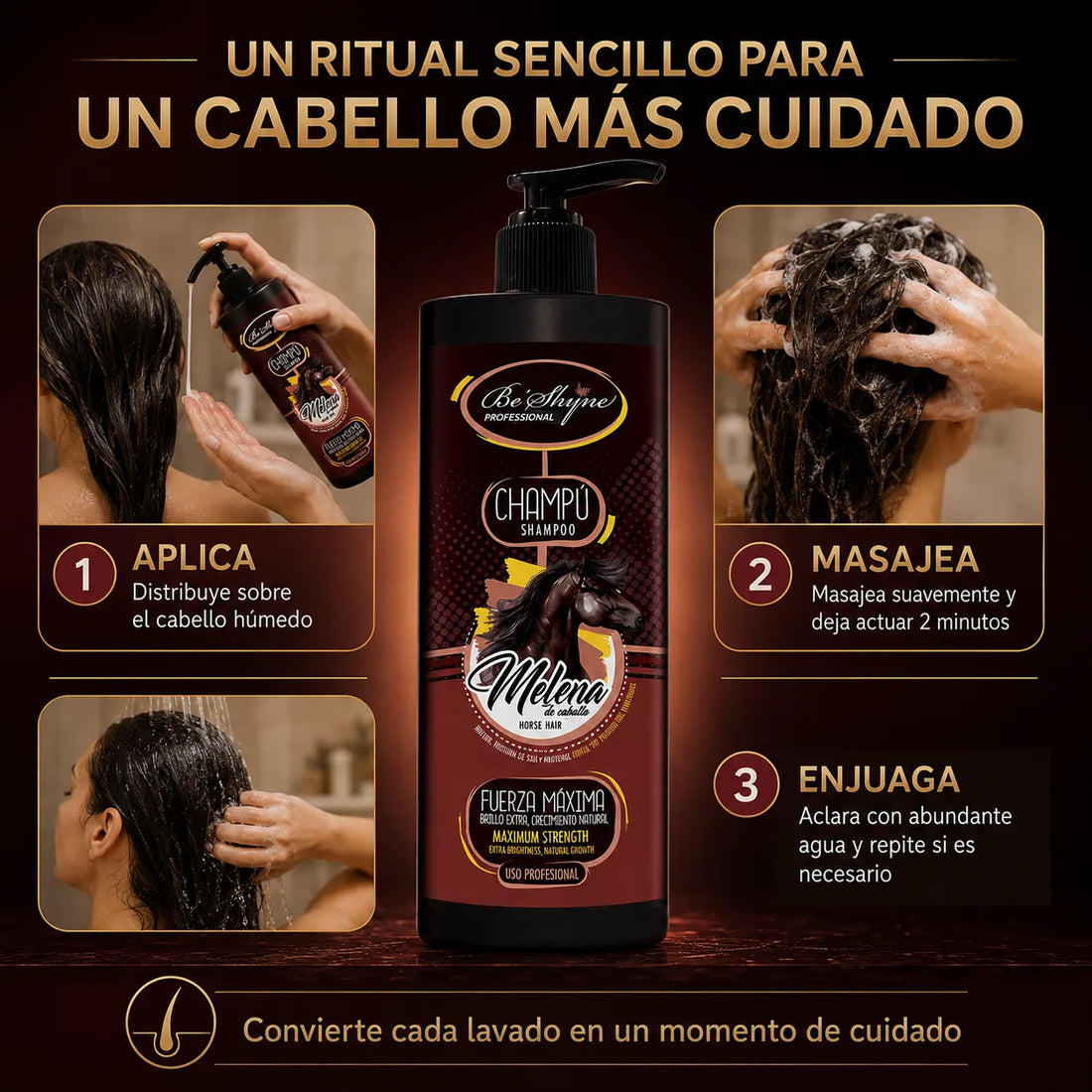 Be´Shyne® – Biotin Strengthening Shampoo for All Hair Types 1000ml