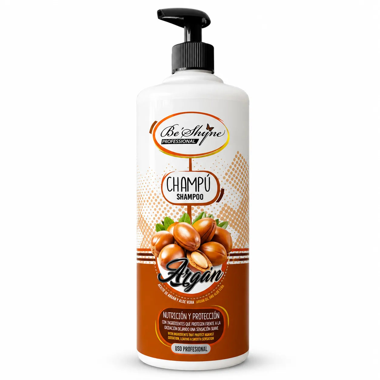 Be'Shyne – Champú para Cabello Seco Nutritivo y Protector con Argán 1000 ml