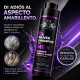 Ártico Men® – Champú matizador para cabello rubio y blanco 500 g