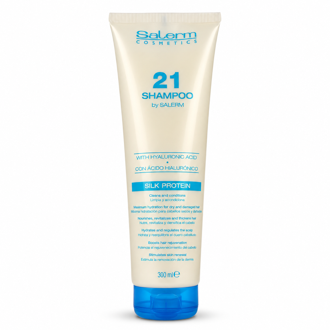 Salerm 21 – Champú para cabello seco Silk Protein 300 ml