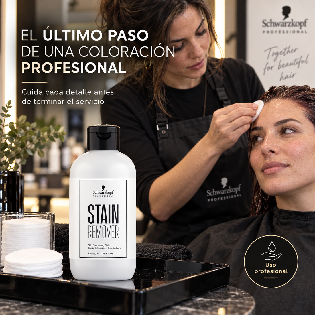 Schwarzkopf Professional – Quitamanchas de Tinte para la Piel 250ml