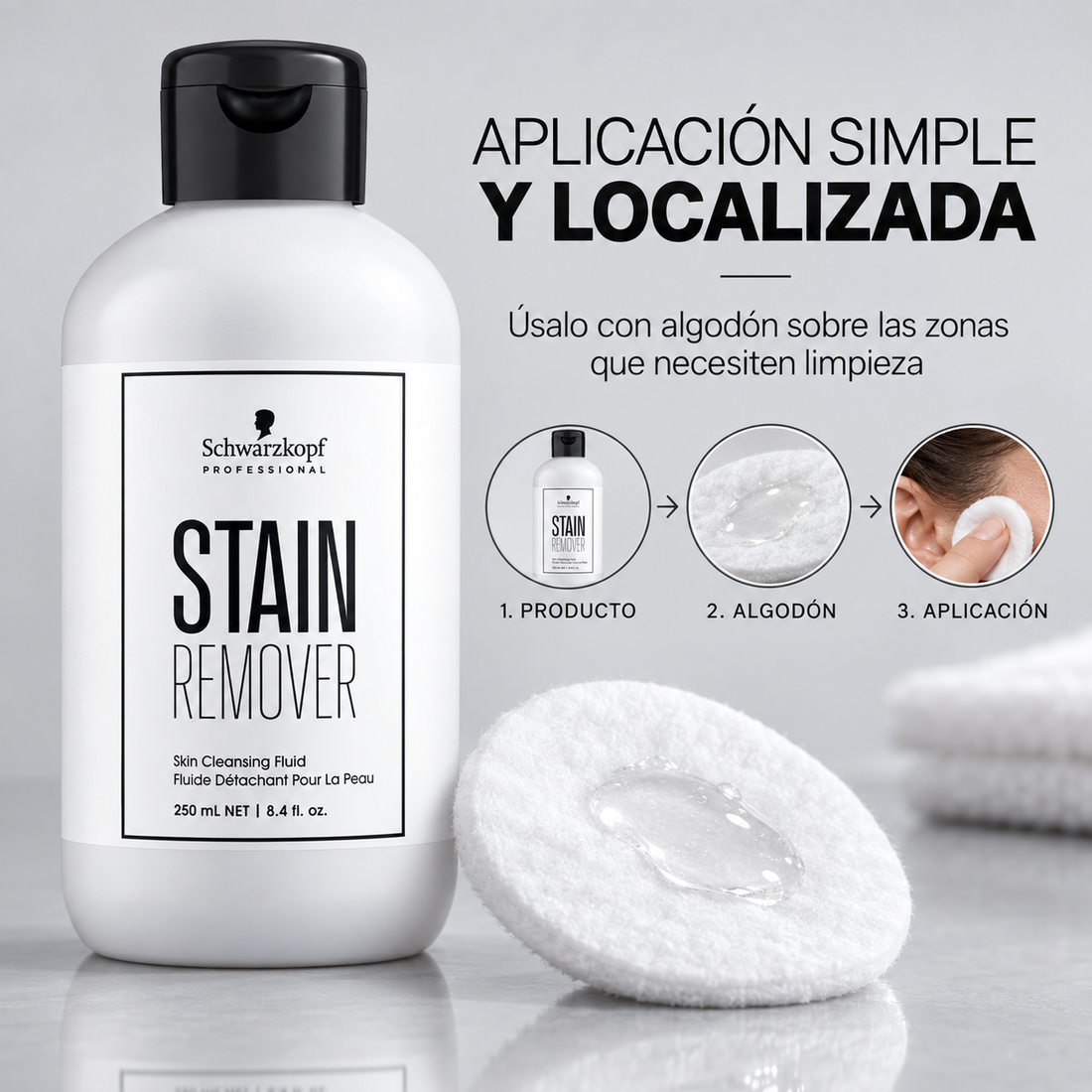 Schwarzkopf Professional – Quitamanchas de Tinte para la Piel 250ml