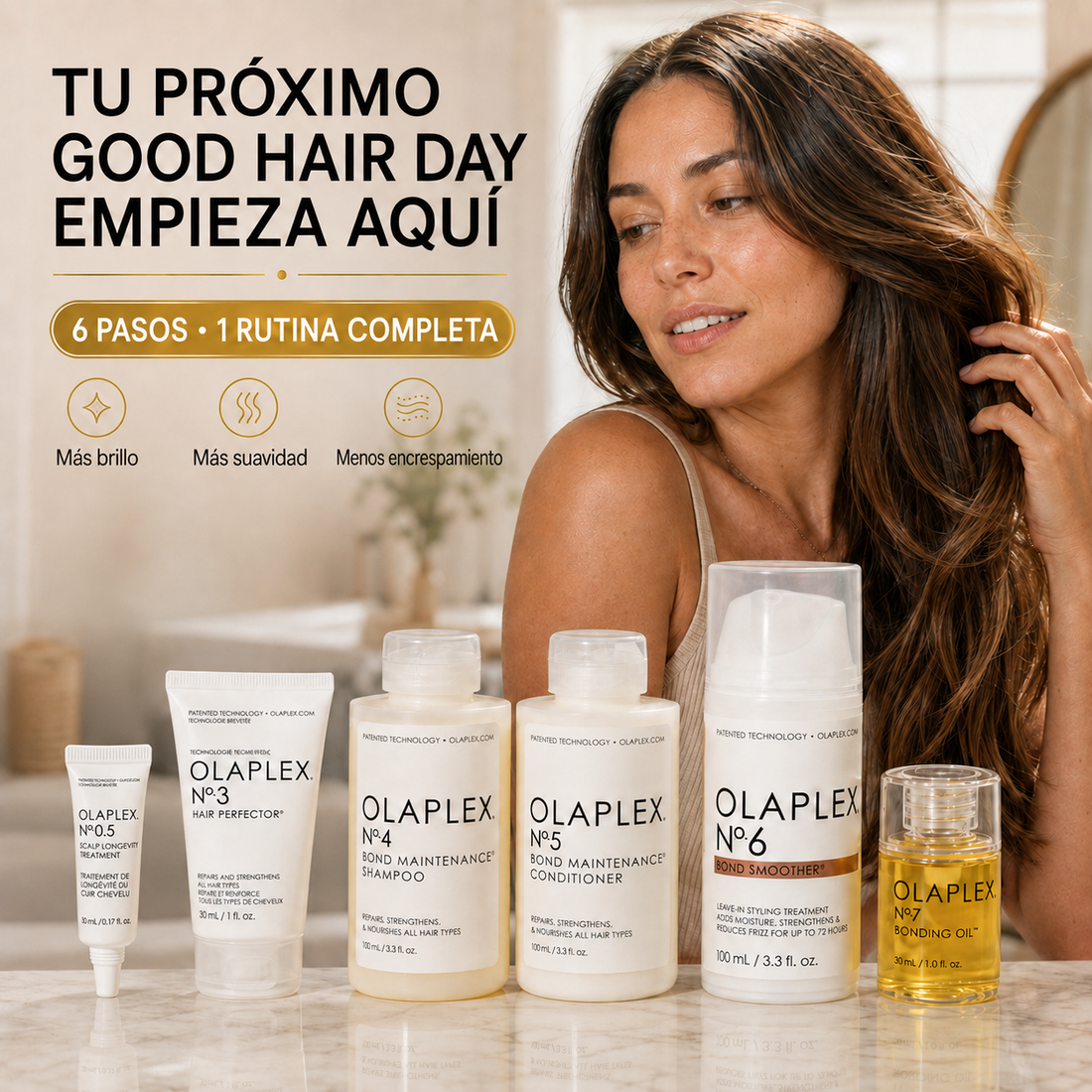 Olaplex – Kit reparador para el cabello dañado 6 productos