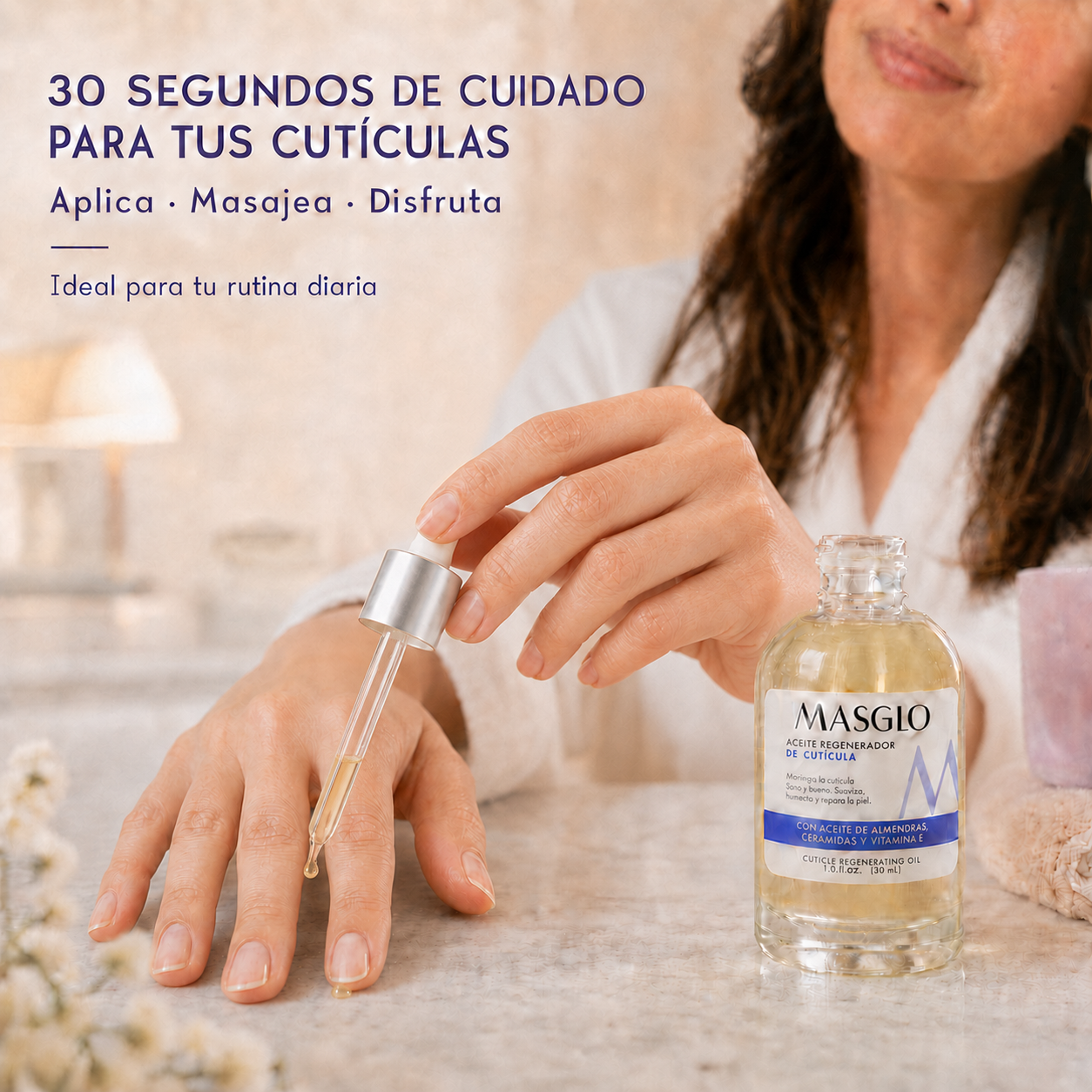 Masglo – Aceite Regenerador de Cutícula para Hidratación y Nutrición 30 ml