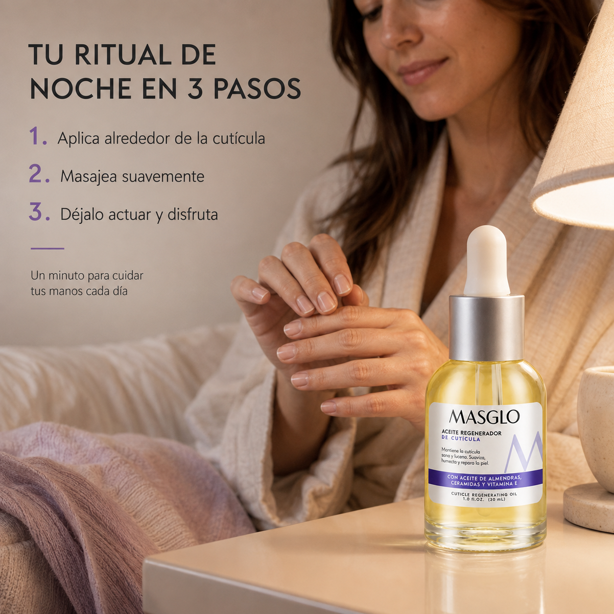 Masglo – Aceite Regenerador de Cutícula para Hidratación y Nutrición 30 ml