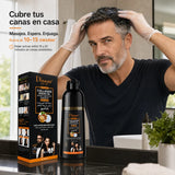 DISAAR – Champú cubre canas negro natural 400 ml